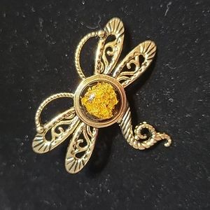Magnabilities Gold Dragonfly Pin